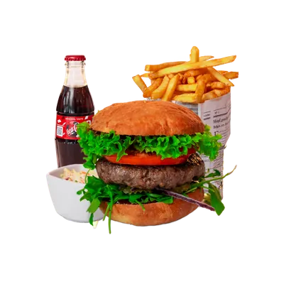 American Burger Zestaw — Centrum Kolorado, pizzeria w Malawie pod Rzeszowem